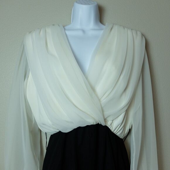 Late Edition Ltd Vintage Black & White Dress Size 8 - Picture 4 of 10